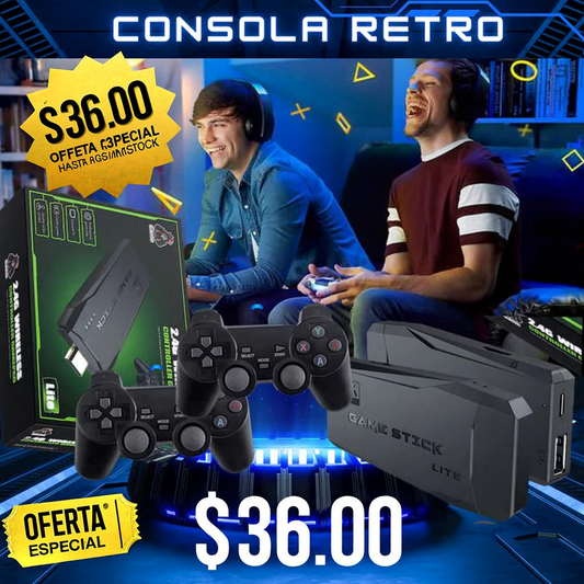 RetroStick 4K -🔥 “¡Revive tu infancia hoy mismo por solo $36!”
