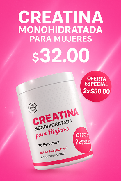 Creatina para mujeres...¡ordena hoy y transforma tu cuerpo!