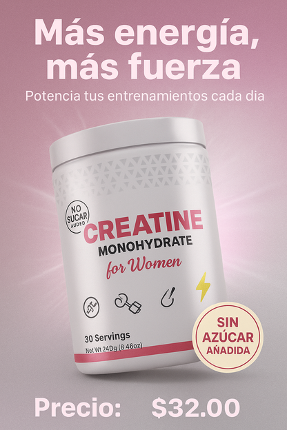 Creatina para mujeres...¡ordena hoy y transforma tu cuerpo!
