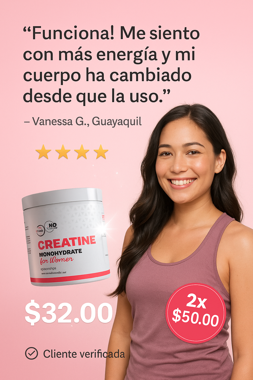 Creatina para mujeres...¡ordena hoy y transforma tu cuerpo!