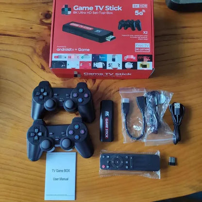 🔥 GameTVStick PRO 8K – Tu consola retro y centro multimedia en un dispositivo!