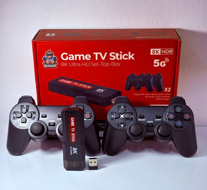 🔥 GameTVStick PRO 8K – Tu consola retro y centro multimedia en un dispositivo!