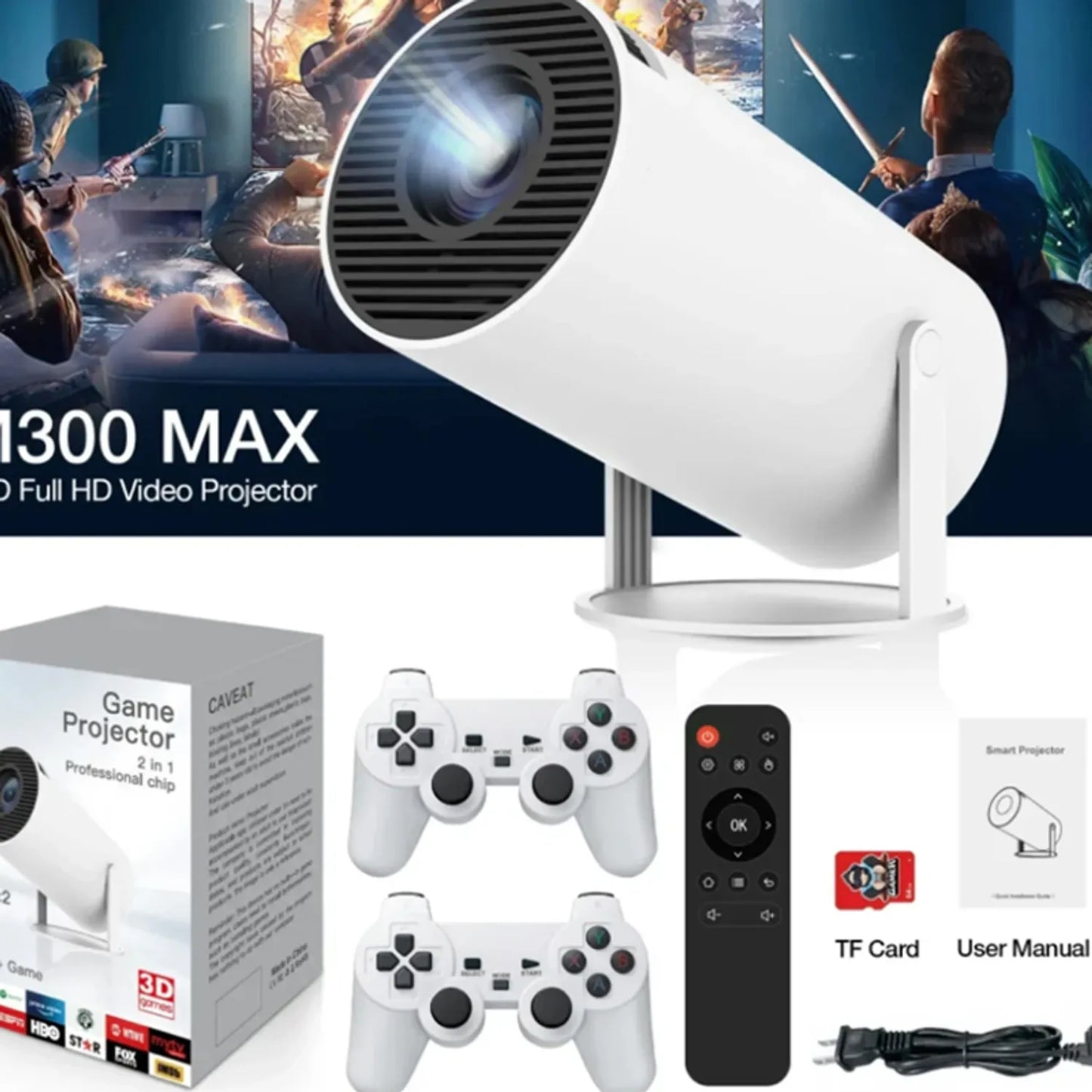 🎮GameWall - 🔥“Proyecta tu mundo gamer en grande con el  Android Hy300 pro📽